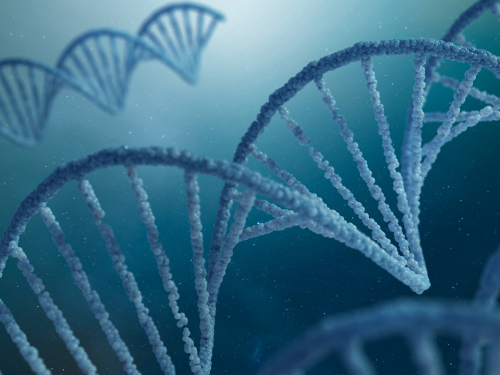 Image: blue DNA