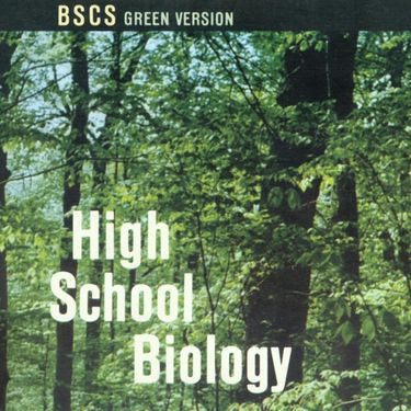 Front cover of the green version, first edition: High School Biology